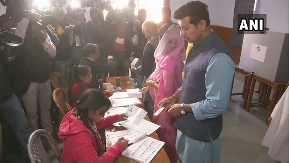 राज्यवर्धन सिंह राठौड़ ने जयपुर से डाला वोट Rajasthan Elections 2018, Rajasthan Assembly Elections 2018,