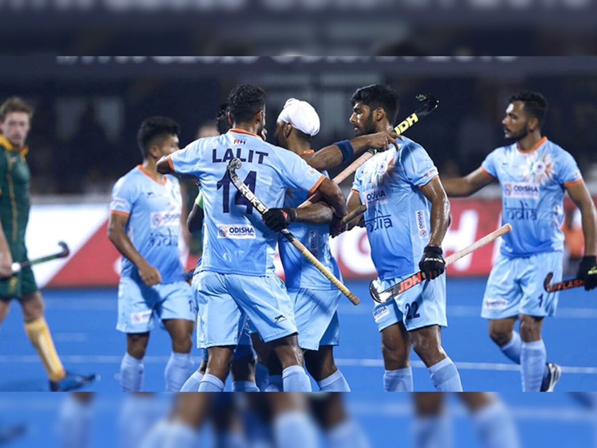 भारत ने कनाडा को 5-1 से हराकर पूल सी में बेल्जियम को पीछे रखा. (फोटो: Twitter,  @TheHockeyIndia)