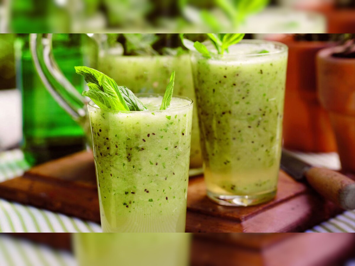 read mint juice benefits for skin and hair in hindi पुदीने के जूस के