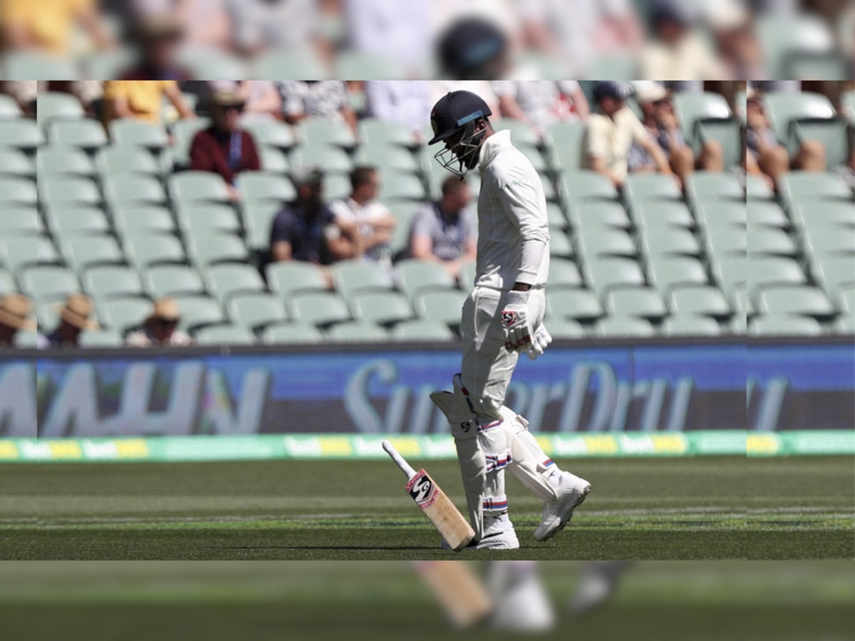 केएल राहुल एडिलेड टेस्ट की पहली पारी की ही तरह दो रन बनाकर आउट हो गए.(फोटो: PTI)