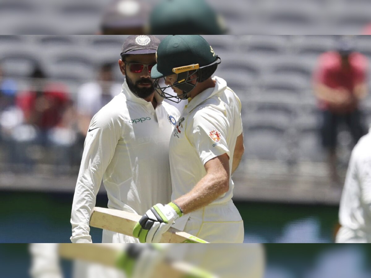 India vs Australia: विराट कोहली और टिम पेन पर्थ टेस्ट के दौरान यूं आमने-सामने आ गए थे. (फोटो: PTI)