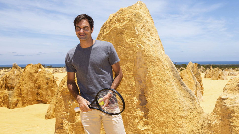 रोजर फेडरर ऑस्ट्रेलिया के नैमबंग नेशनल पार्क में फोटो सेशन के दौरान. (फोटो: PTI) रोजर फेडरर ऑस्ट्रेलिया के नैमबंग नेशनल पार्क में फोटो सेशन के दौरान. (फोटो: PTI)