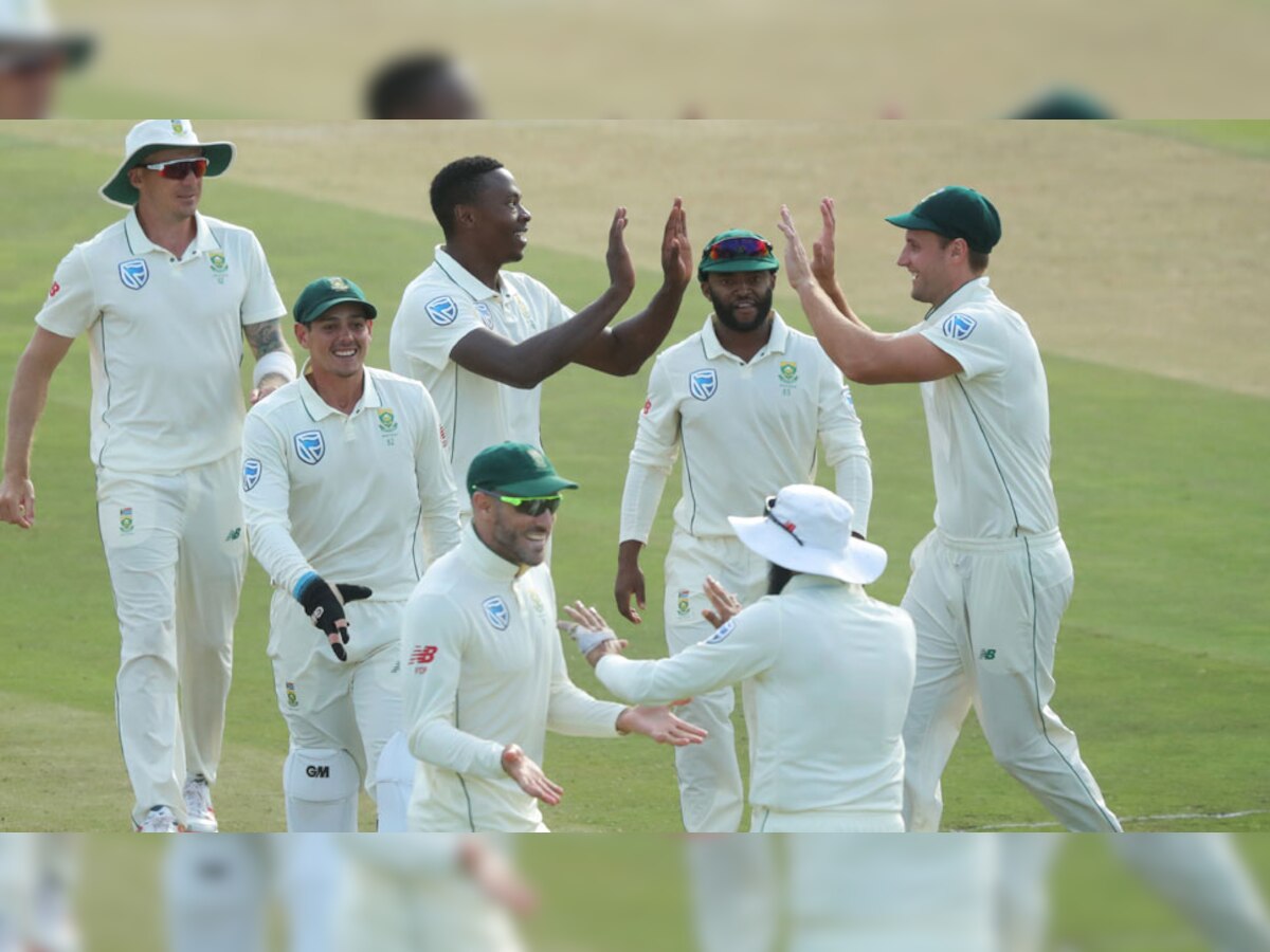 दक्षिण अफ्रीका की टीम 2019 में टेस्ट सीरीज जीतने वाली पहली टीम बन गई है. (फोटो: Reuters)