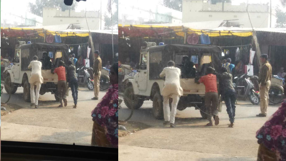 थम गई है झारखंड पुलिस के गाड़ियों की रफ्तार, पब्लिक को देना पड़ता है जीप में धक्का