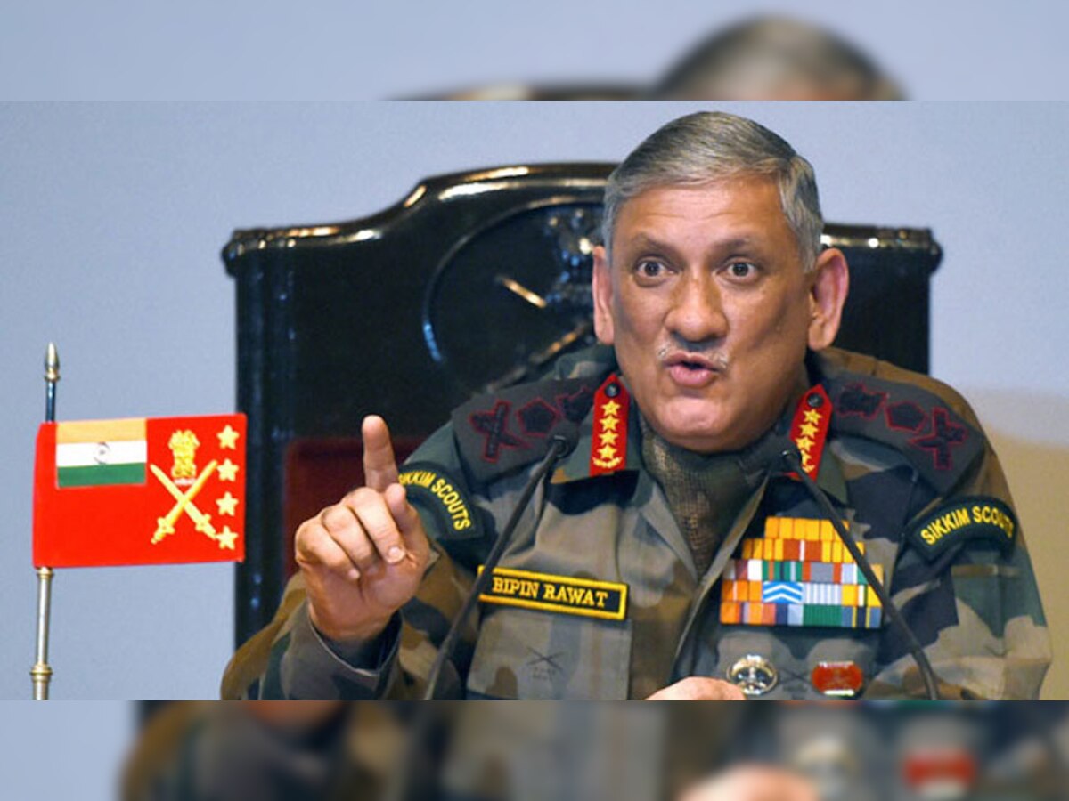 सेना प्रमुख जनरल बिपिन रावत (फाइल फोटो)