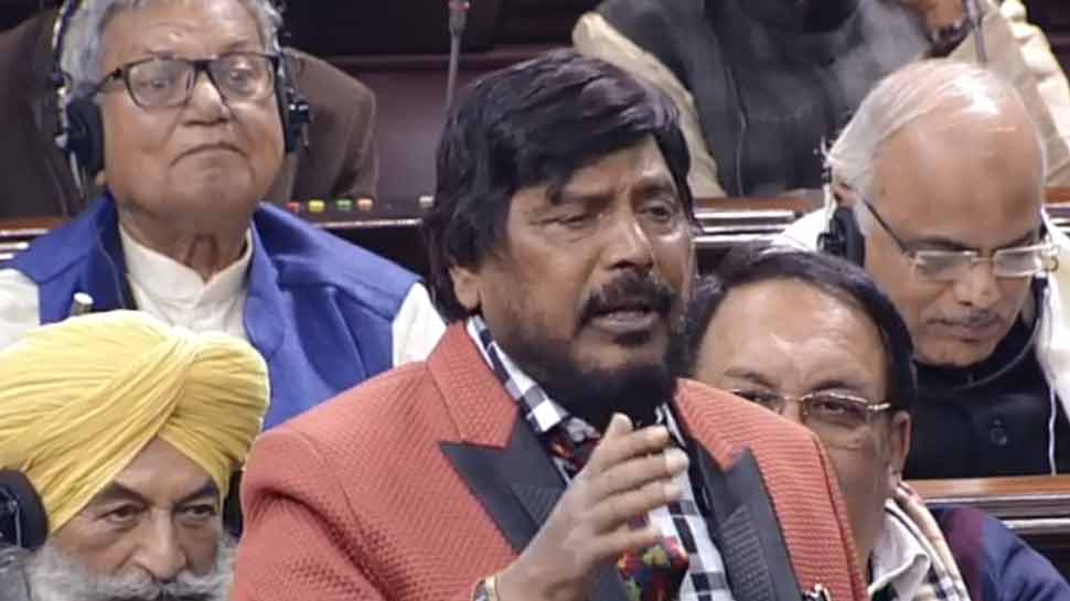 केंद्रीय मंत्री रामदास अठावले ने फिर पेश की तुकबंदी, राज्यसभा में गूंजे ठहाके