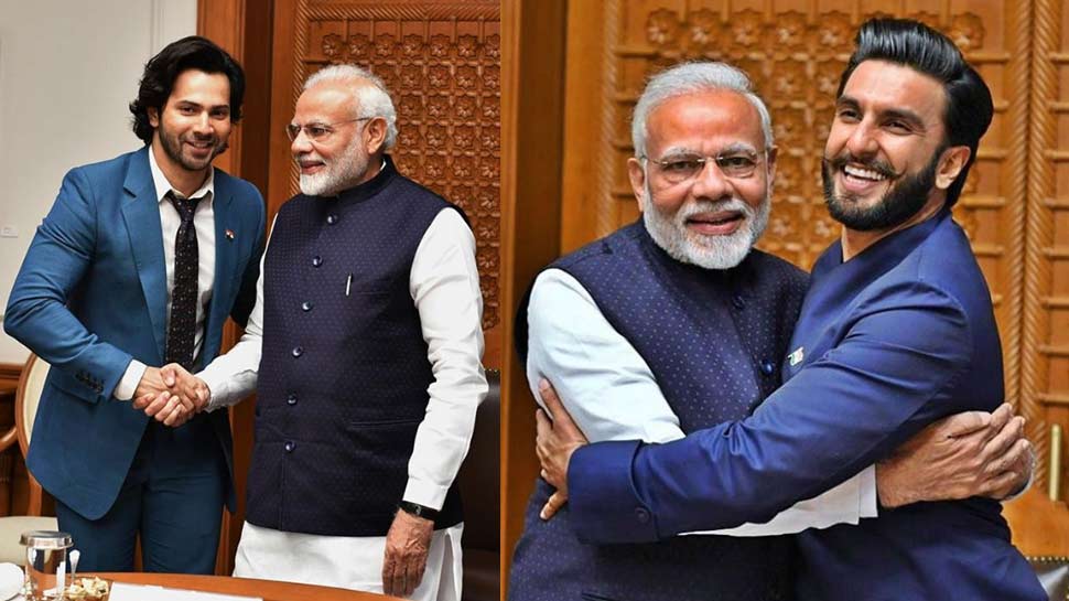 PHOTOS: पीएम मोदी ने रणवीर सिंह को दी जादू की झप्पी, तो बाकी सितारों ने ऐसे की मुलाकात
