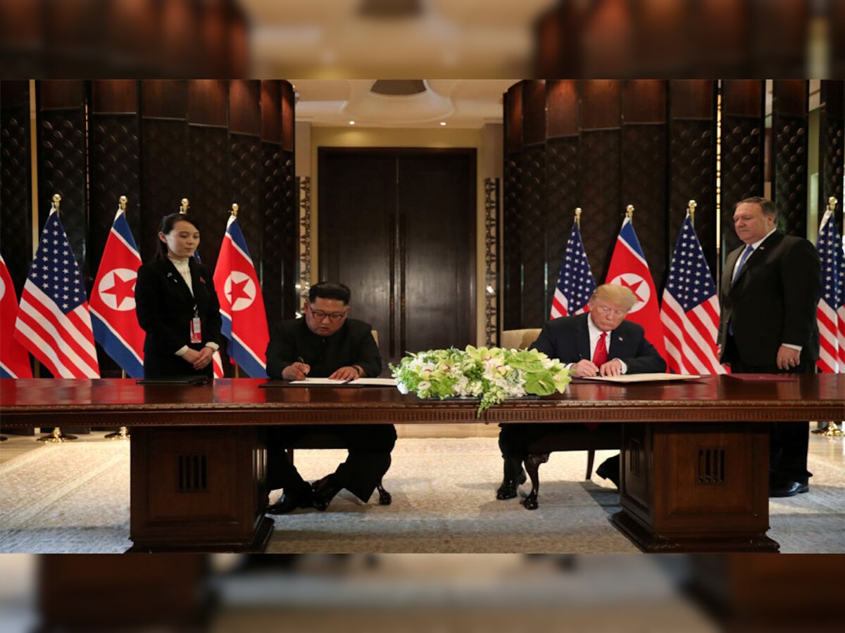 इससे पहले दोनों नेताओं की मुलाकात 12 जून 2018 को सिंगापुर में हुई थी. (फाइल फोटो)