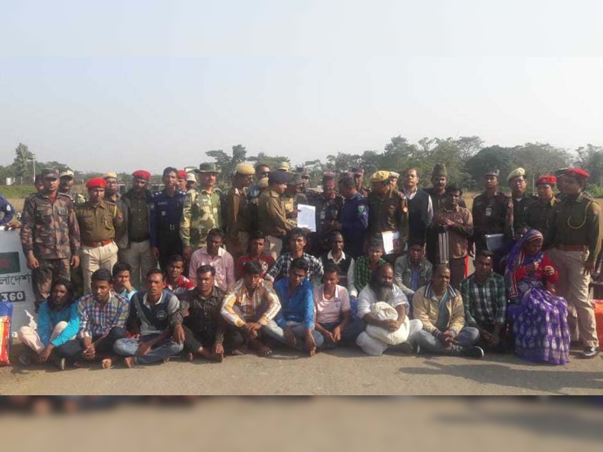 असम में बिना दस्तावेज घुसे 21 बांग्लादेशी घुसपैठियों को वापस भेजा गया