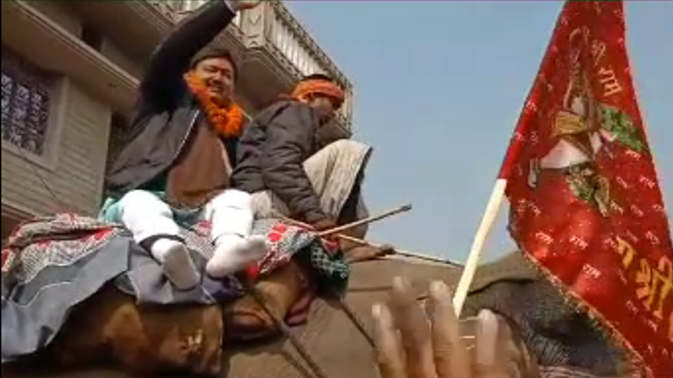 बिहार सरकार के मंत्री खुर्शीद आलम ने लगाए 'जय श्रीराम' के नारे, समर्थन में उतरी बीजेपी