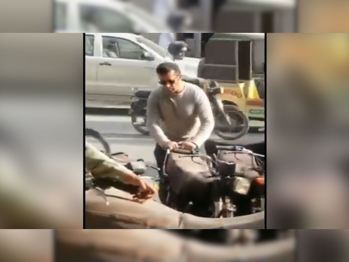 पार्किंग में बाइक लगवाते हुए दिखे 'सलमान खान', वायरल हुआ ये VIDEO