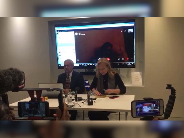 सैयद शुजा ने स्काइप के जरिए प्रेस कॉन्फ्रेंस की. फोटो : Video grab