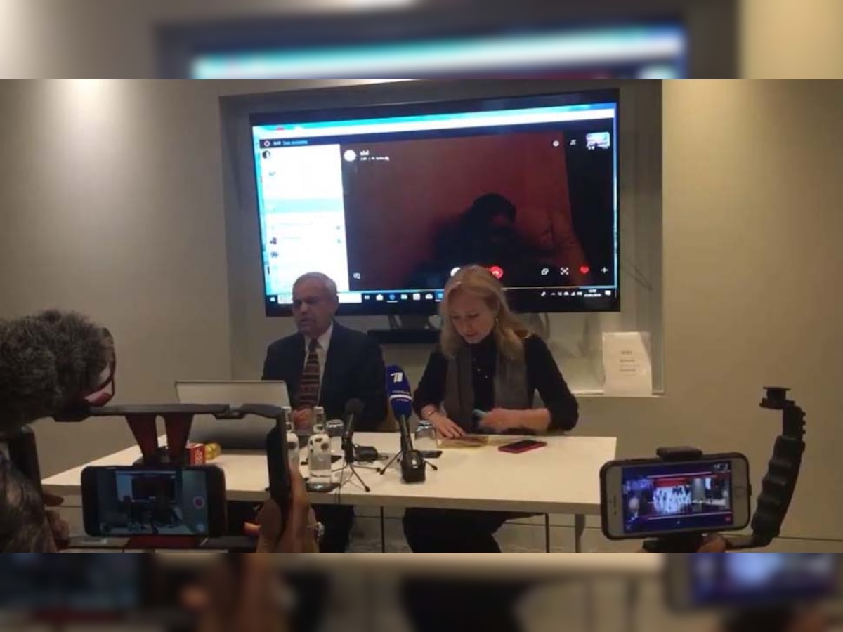 सैयद शुजा ने स्काइप के जरिए प्रेस कॉन्फ्रेंस की. फोटो : Video grab