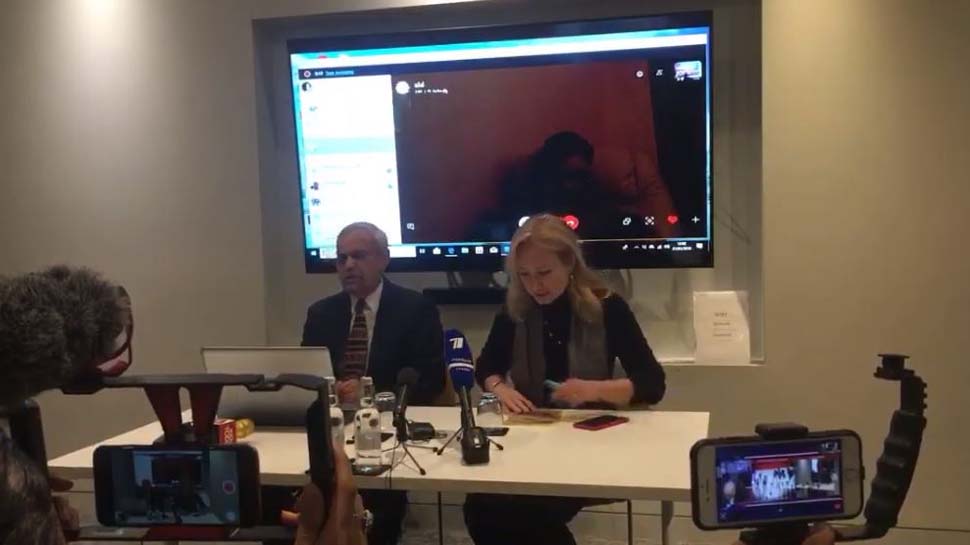 सैयद शुजा ने स्काइप के जरिए प्रेस कॉन्फ्रेंस की. फोटो : Video grab सैयद शुजा ने स्काइप के जरिए प्रेस कॉन्फ्रेंस की. फोटो : Video grab