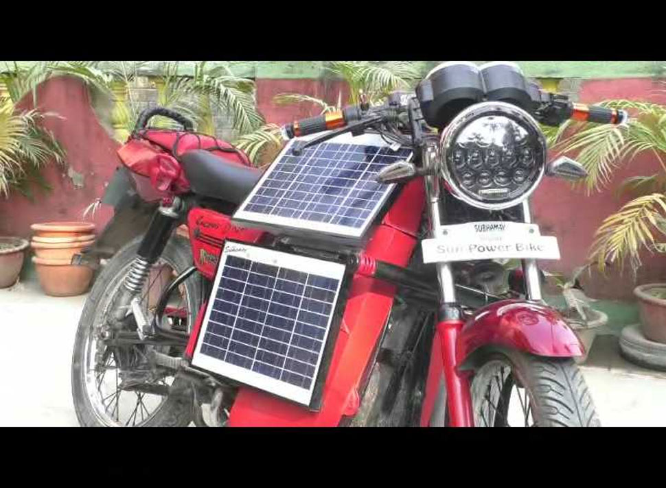 पहले बैटरी से चलने वाली साइकिल बना चुके हैं शुभमय Solar Motorcycle, West Bengal