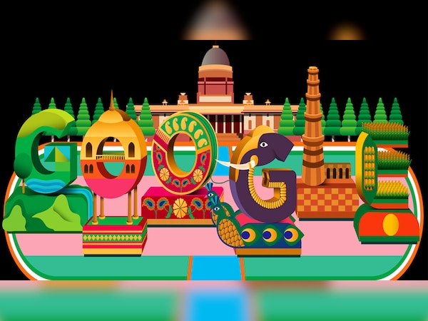गणतंत्र दिवस पर गूगल ने बनाया खास डूडल (फोटो साभारः google.com)