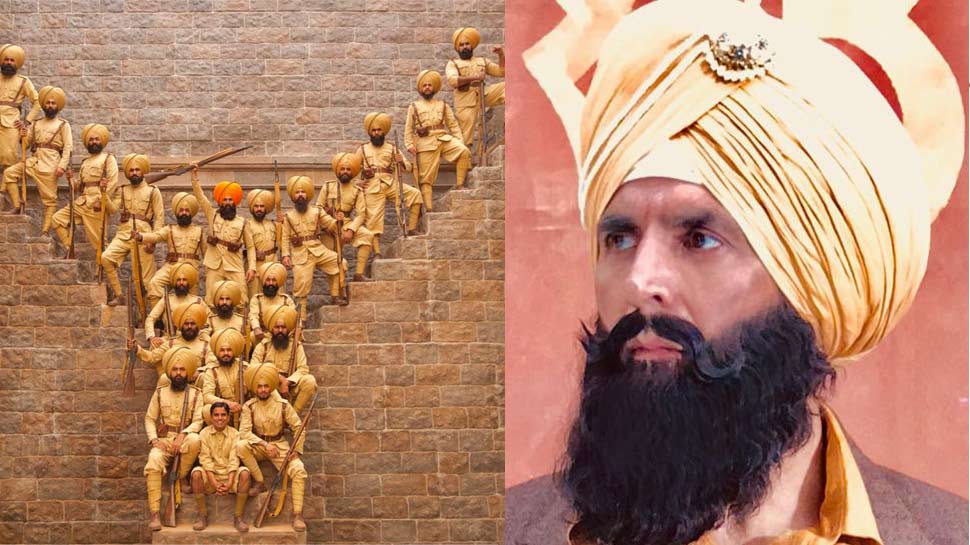 केसरी के नए पोस्टर में हैं नए तेवर, फोटो साभार: ट्विटर @akshaykumar केसरी के नए पोस्टर में हैं नए तेवर, फोटो साभार: ट्विटर @akshaykumar