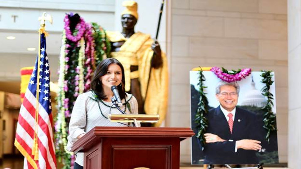 हवाई से चार बार की डेमोक्रेटिक पार्टी की सांसद. राष्ट्रपति चुनाव, Hindu-American, अमेरिकी कांग्रेस, डोनाल्ड ट्रंप