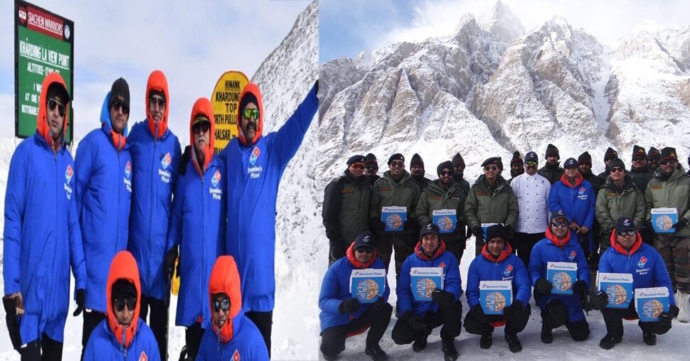 सैनिक कठिनाईयों का सामना कर देश की रक्षा करते हैं The soldiers defend the country in the face of difficulties.