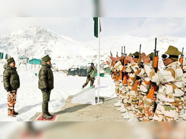 केंद्रीय गृह राज्य मंत्री किरेन रिजिजू जवानों का हौसला बढ़ाने रिमखिम पोस्ट पहुंचे.