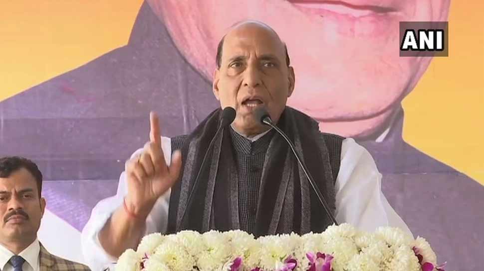 केंद्रीय गृह मंत्री राजनाथ सिंह ने तुकबंदी के सहारे की पीएम मोदी की तारीफ