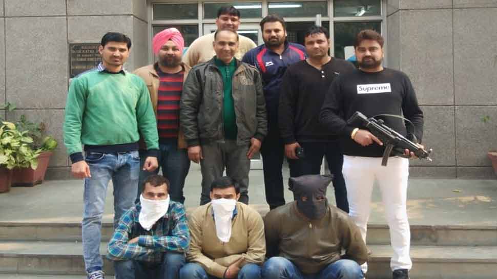 दिल्ली पुलिस की क्राइम ब्रांच के हत्थे चढ़े चार इनामी गैंगस्टर