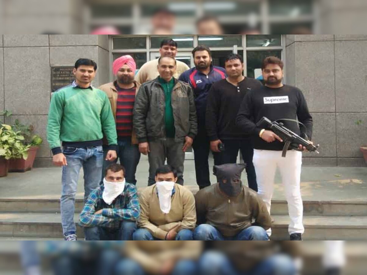 दिल्ली पुलिस की क्राइम ब्रांच की गिरफ्त में आए चार इनामी गैंगस्टर