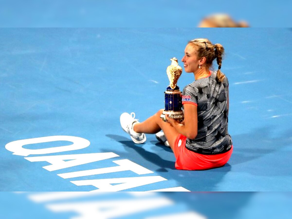 Tennis: एलिस मर्टेंस ने जीता कतर ओपन, वर्ल्ड नंबर-3 को बनाया उलटफेर का शिकार