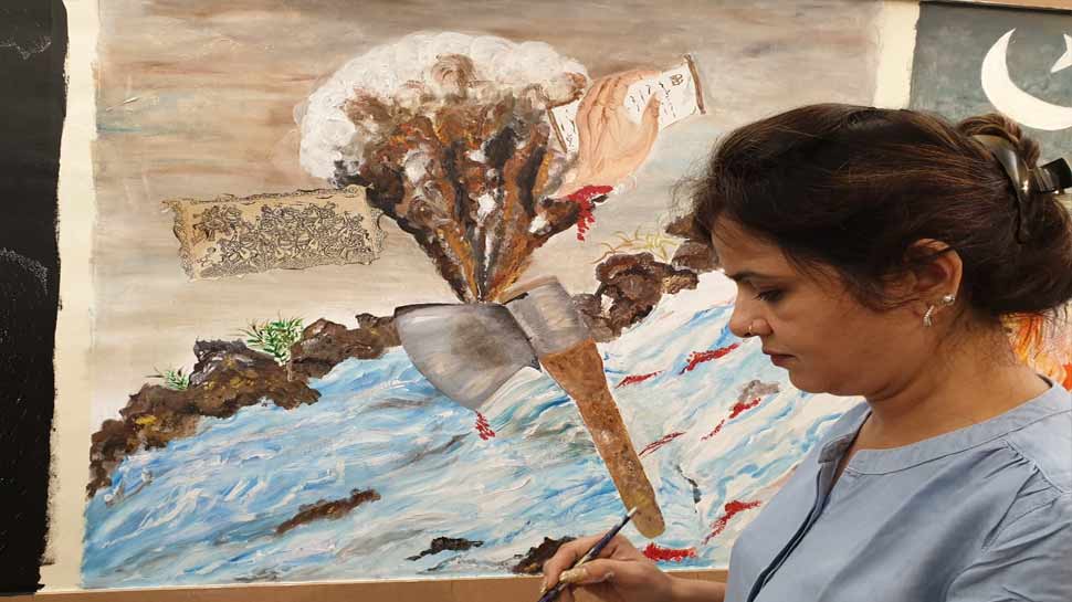 भावनात्मक संदेशों से लबरेज है चित्रकारी every painting has a message