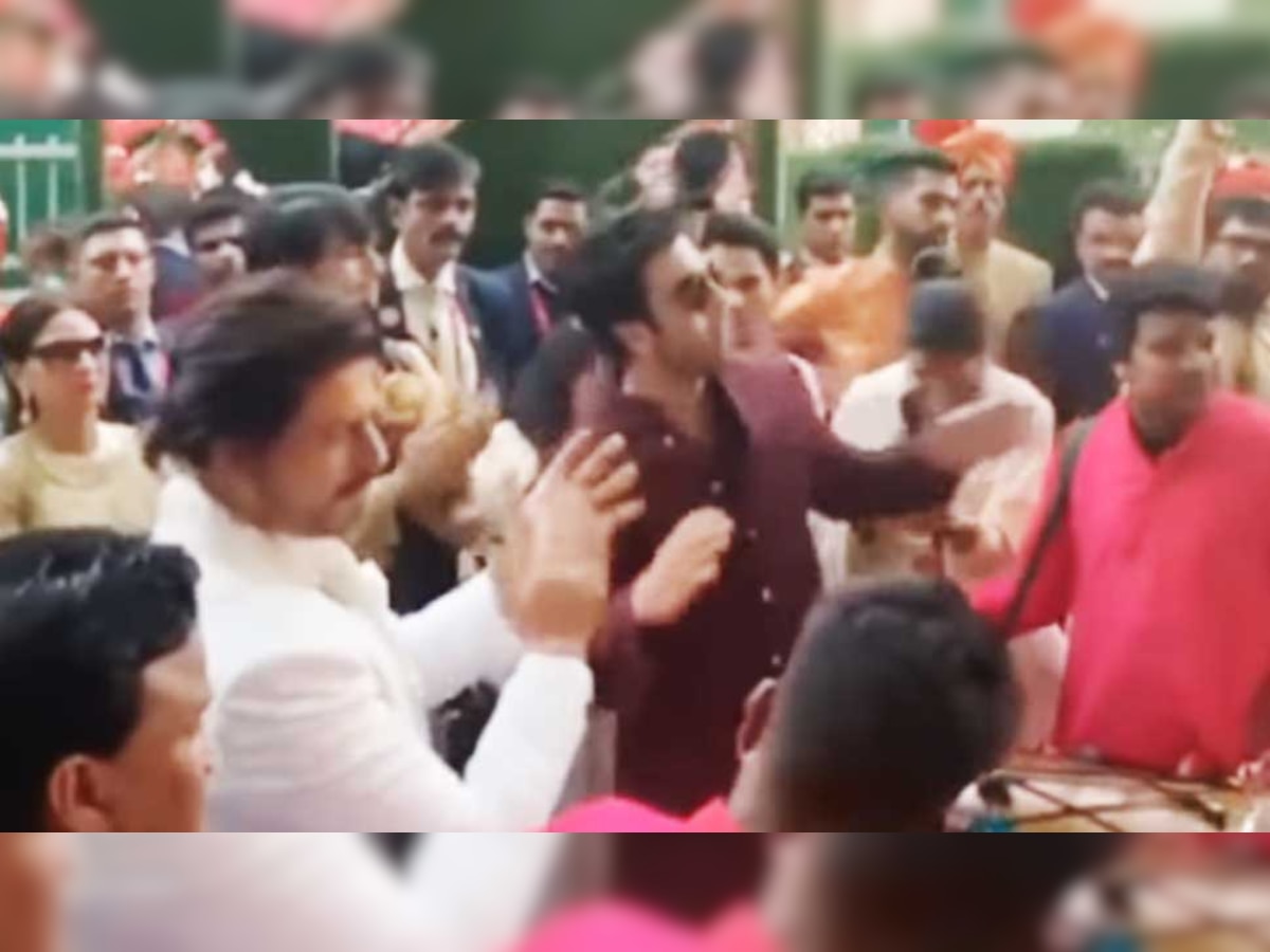 आकाश और श्लोका की शादी में शाहरुख और रणबीर ने लगाए ठुमके, देखें VIDEO