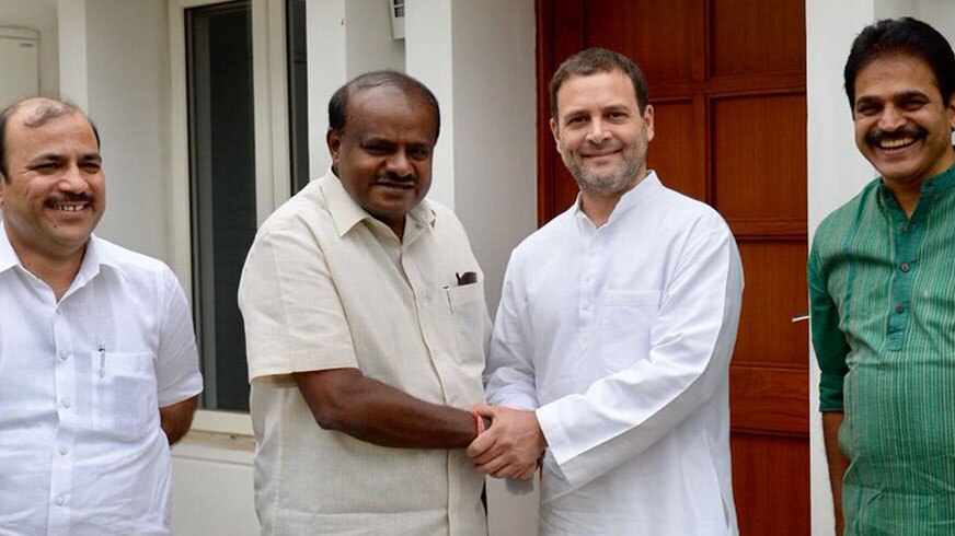 कर्नाटक: कांग्रेस 20 और जेडीएस आठ सीटों पर लड़ेगी लोकसभा चुनाव