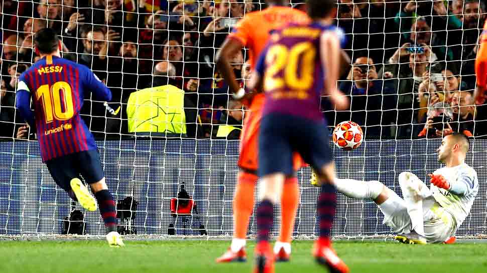 Champions League: लियोनेल मेसी के दो गोल से जीता बार्सिलोना, क्वार्टर फाइनल में पहुंचा
