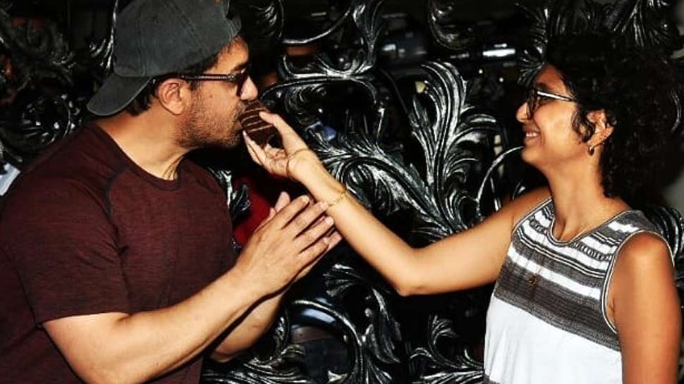 आमिर बर्थडे पर वाइफ किरण के साथ Aamir Khan Celebrates Birthday With Wife