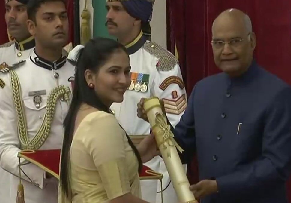 बास्केटबॉल खिलाड़ी प्रशांति सिंह को भी सम्मान padam awards 2019-8