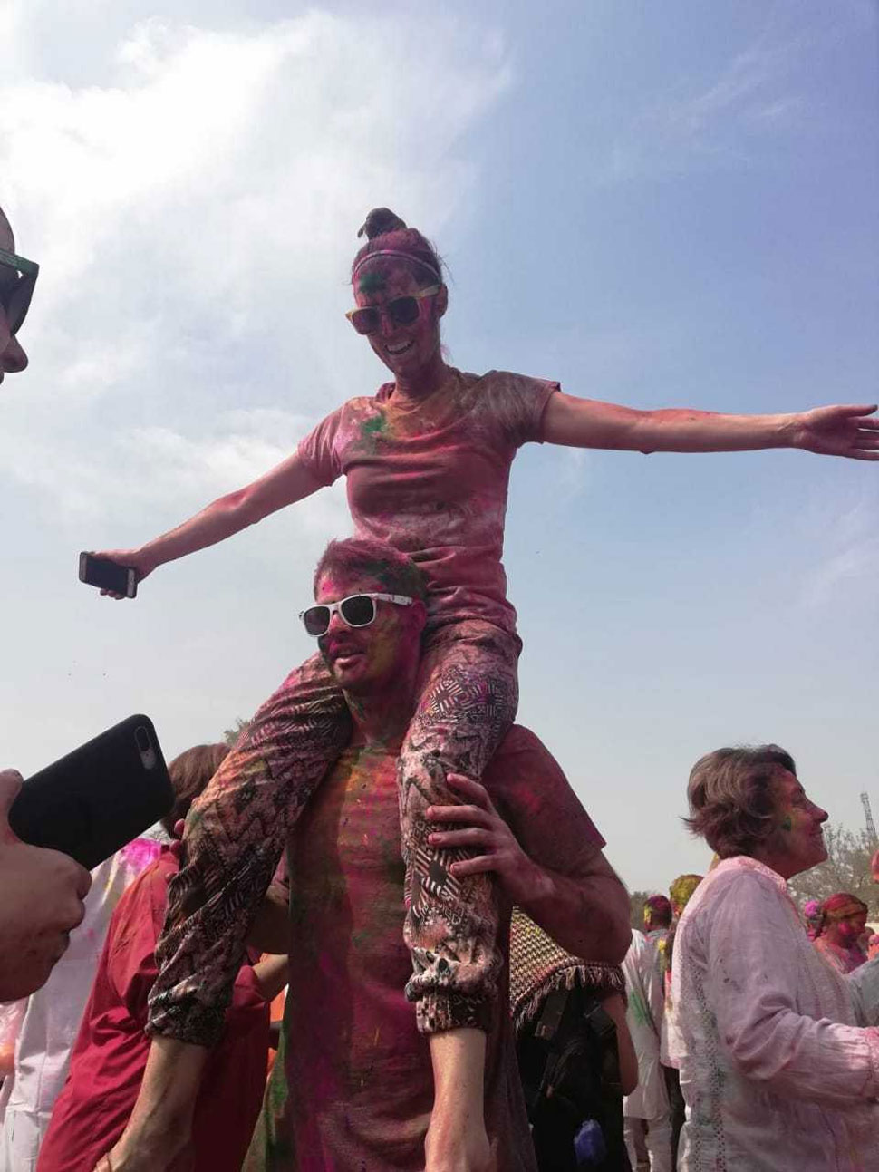 बॉलीवुड गानों पर थिरके विदेशी सैलानी Holi 2019, Jaipur, Rajasthan Special Holi, Foreigners