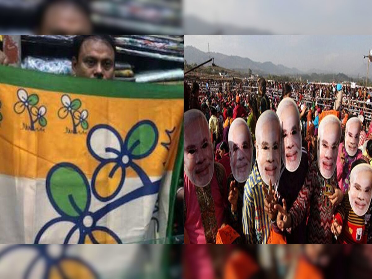 पश्चिम बंगाल में PM मोदी का मुखौटा TMC की साड़ी पर पड़ रहा भारी 
