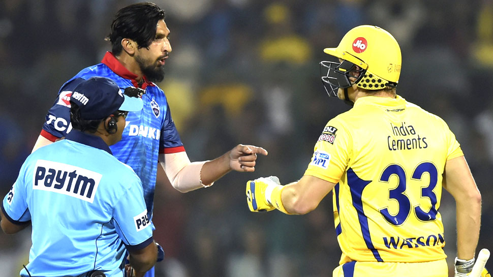 IPL 2019: दिल्ली के गेंदबाजों से टकराते दिखे वाटसन, इशांत के बाद रबाडा को बनाया निशाना