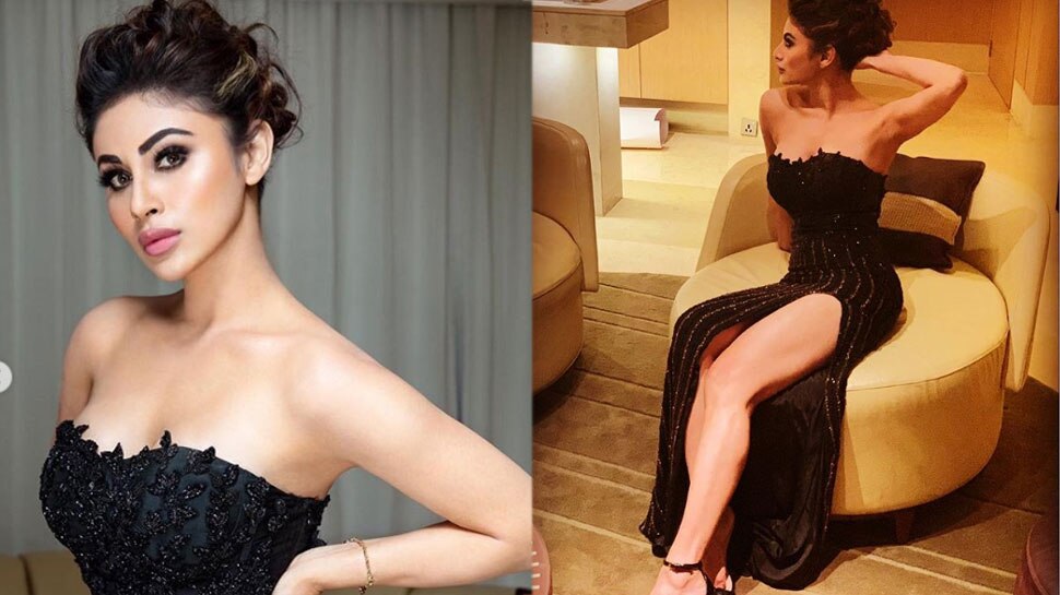 ब्लैक गाउन में मौनी का जलवा Mouni Roy in Black