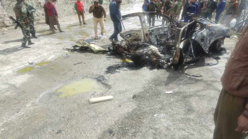 टक्कर मारते ही हुआ धमाका Happened blast