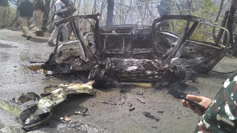कार के उड़े परखच्चे car damage