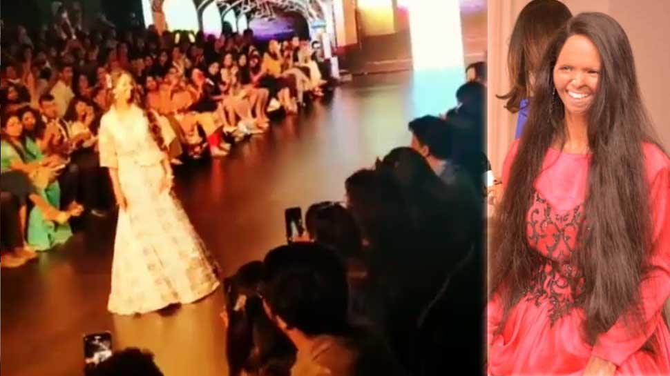 एसिड अटैक पीड़िता लक्ष्मी ने किया रैम्प वॉक, देखें VIDEO एसिड अटैक पीड़िता लक्ष्मी ने किया रैम्प वॉक, देखें VIDEO