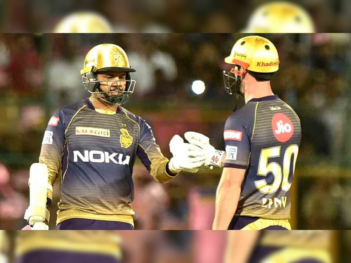 कोलकाता के ओपनरों क्रिस लिन और सुनील नरेन (बाएं) ने पहले विकेट के लिए 91 रन जोड़कर टीम को अच्छी शुरुआत दी. (फोटो: PTI) 