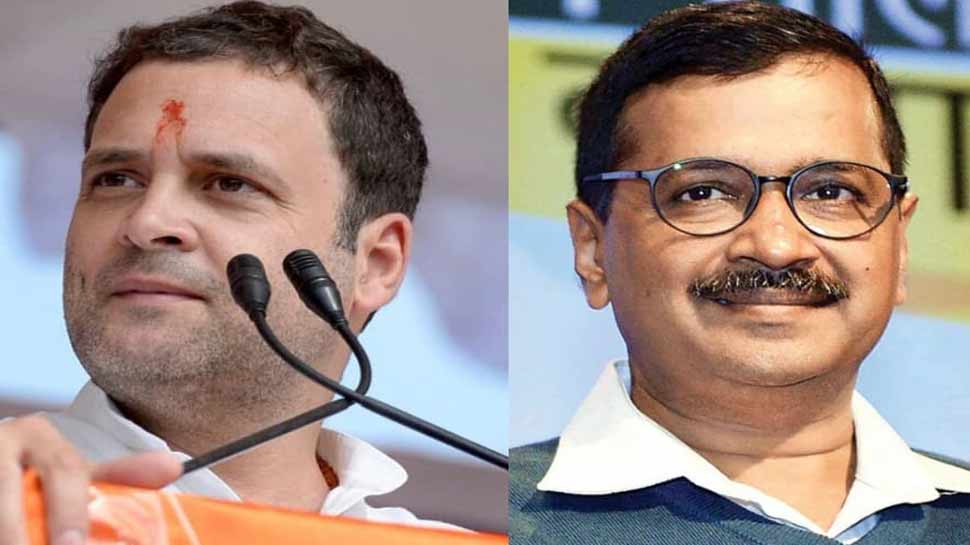 गठबंधन पर राहुल गांधी बोले- केजरीवाल ले रहे हैं यू-टर्न, AAP ने दिया ये जवाब