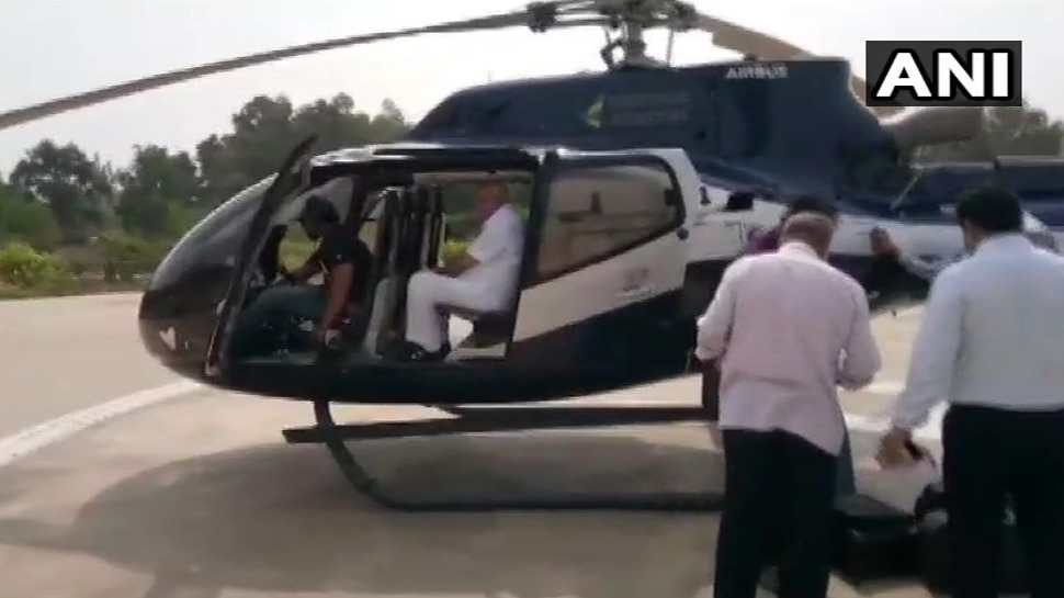Video: हेलिकॉप्टर से उड़ान भरने वाले थे येदियुरप्पा, अचानक पहुंची EC की