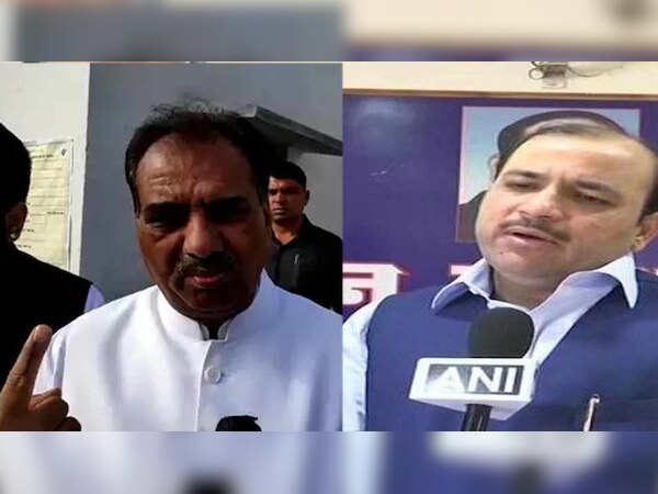 बीजेपी प्रत्याशी कंवर सिंह तंवर और बीएसपी नेता दानिश अली. 