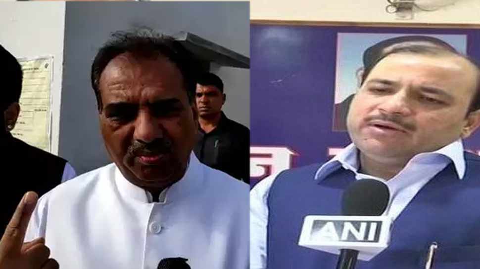 बीजेपी प्रत्याशी कंवर सिंह तंवर और बीएसपी नेता दानिश अली. बीजेपी प्रत्याशी कंवर सिंह तंवर और बीएसपी नेता दानिश अली.