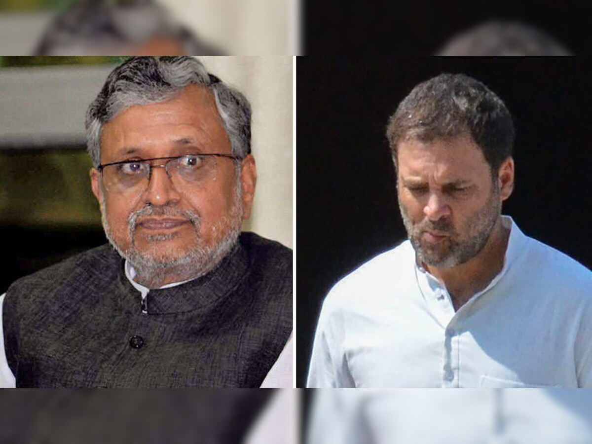 राहुल गांधी के खिलाफ सुशील मोदी ने दायर की याचिका. (फाइल फोटो)