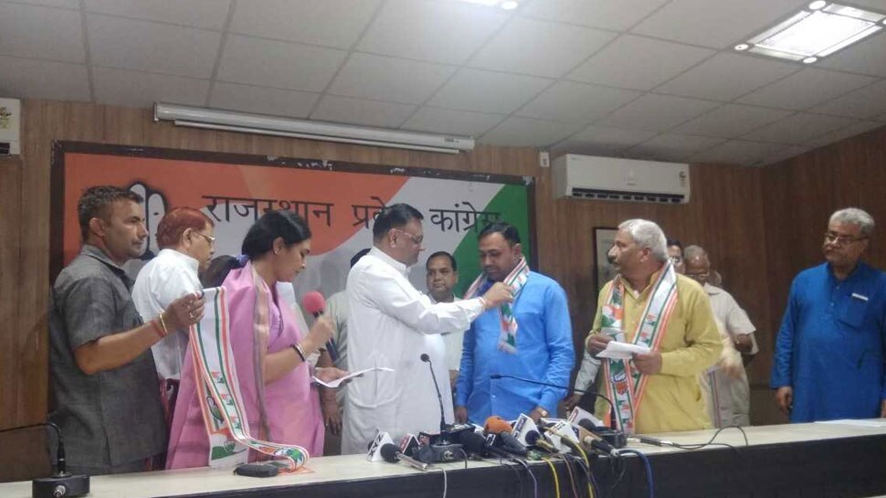 राजस्थान में बीजेपी को झटका, मेघ देशम पार्टी कांग्रेस में हुई शामिल