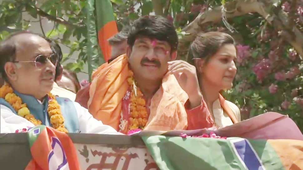 मनोज तिवारी के रोड शो में दिखीं सपना चौधरी, क्या ज्वाइन करेंगे BJP? यह रहा जवाब