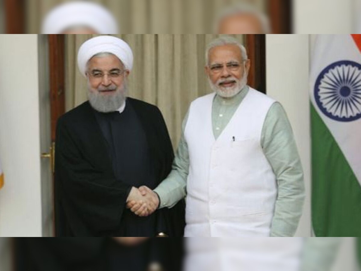ईरान के राष्ट्रपति हसन रुहानी और प्रधानमंत्री नरेंद्र मोदी.
